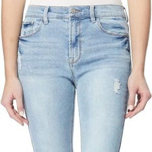 kensie Jeans/ Vintage Lux Ultimate High-Rise Skinny Raw Edge Women's 29 …